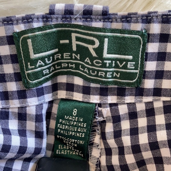 LRL Lauren Ralph Lauren black & white gingham pant - Picture 12 of 17